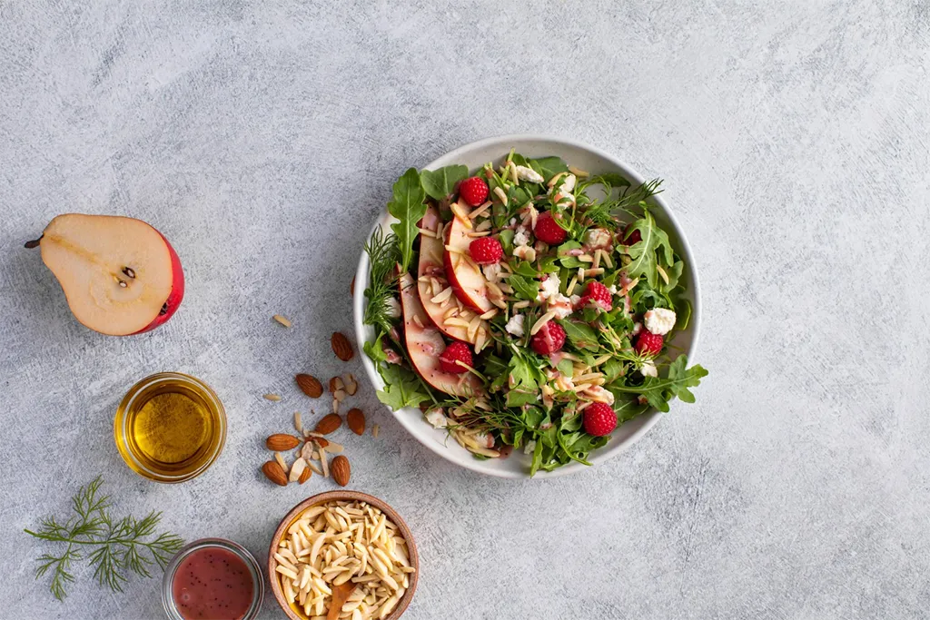 Slivered Almonds in Salad